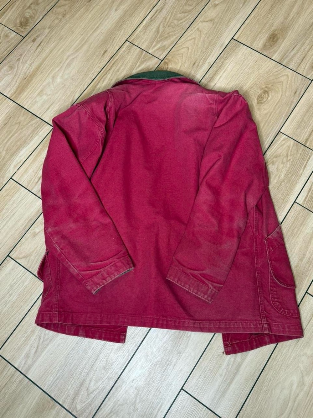 Vintage LL Bean Barn Coat Berry USA Made Oversized Women’s Medium - Picture 4 of 8